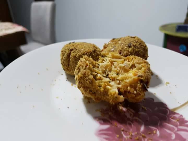 Bolinho de frango low carb