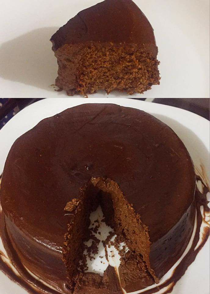 Bolo de chocolate com coco low carb